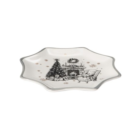 Serving share "Hugge", d = 20 cm, white color-2