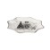 Serving share "Hugge", d = 20 cm, white color