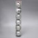 Set of balls plastic D-6 cm, 6 pcs "Pilar" silver