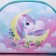Children's Bag "Unicorn on the Moon", artificial leather, with a keychain, 18x15x2 cm