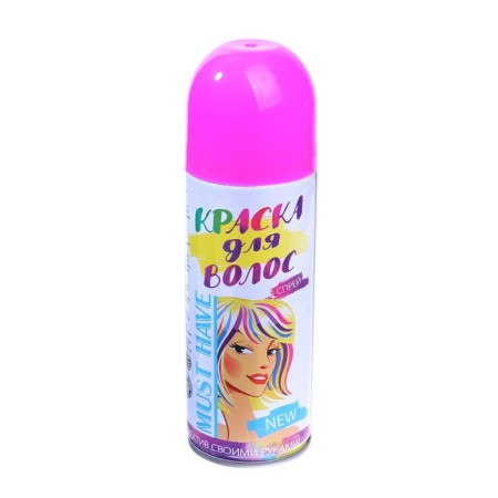 Paint - hair spray, 250 ml, pink color-4