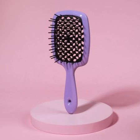 The comb is massage, wide, ventilated, 8.4 × 20.5 cm, mix color-2