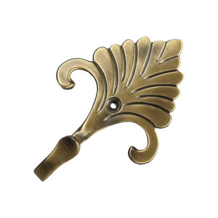 One -rod hook for curtains Cappio KC111, bronze color, 2 pcs-4