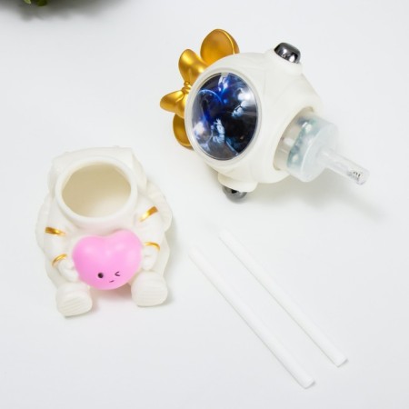 Night-wound Mishka Bear Cosmonaut Led usb white 12x12x16.5 cm-13