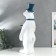 Souvenir Polystone stand "White bear in the cylinder and tie" D = 26 cm 70x37x40 cm