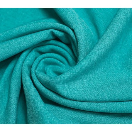 Curtains "Kirste" 240 x 270 cm - 2 pcs tulle 500 x 270 cm, turquoise - wet asphalt-1