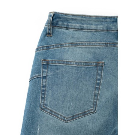 Women's jeans with the meanness effect of CONTE Elegant, XS size, MID Blue color-5