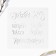 A stencil for decorating Easter baking in a set with toppers "Happiness and Good."