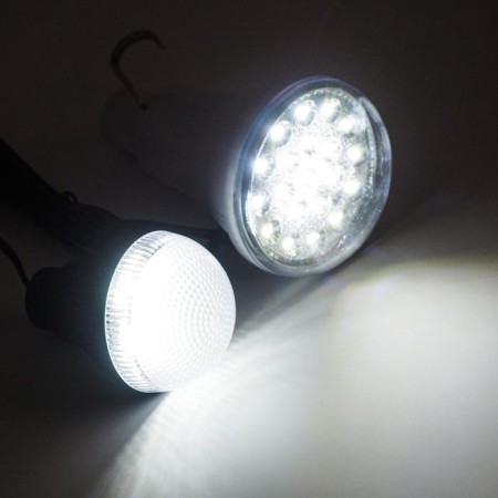 Camping battery flashlight, 2 pcs 10 watts and 2 watts, 1800 mAh, IP64, solar battery-4