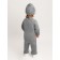 Knitted Knot Killed with Pure Love Tot hat, height 68 cm, color gray color