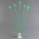 Set "wave", wand+holder+stand, set of 5 pcs., Green