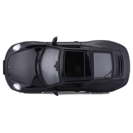 BBURAGO Porsche 911 Carrera S, Die-Cast, 1:24, opening doors, black color-3