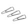 Office clips Globus, 100 pcs., 31 mm, galvanized, with a bent edge