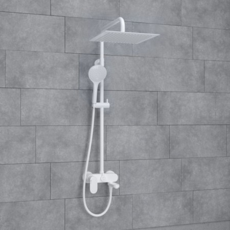 The shower system wasserkraft a185.163.155.wm, tropical shower, shower, chrome-1