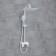 The shower system wasserkraft a185.163.155.wm, tropical shower, shower, chrome