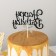 Topper for the cake "Happy Birthday", 17 × 11 cm, silver color