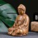 Buddha stands for incense "Sit" brown gold, 12cm