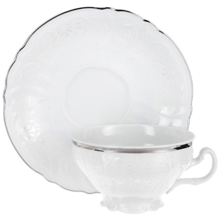Tea Service 6/9 BERNADOTTE, Decor "Decol, Platinum layout", 15 items-2