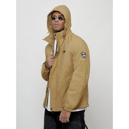 Sports male jacket, size 50, beige color-4
