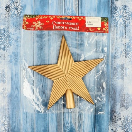 Tip "star" stripes, 18x18 cm, gold-1