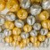 Bouquet of balls "Gold and silver", latex, chrome, set of 50 pcs.