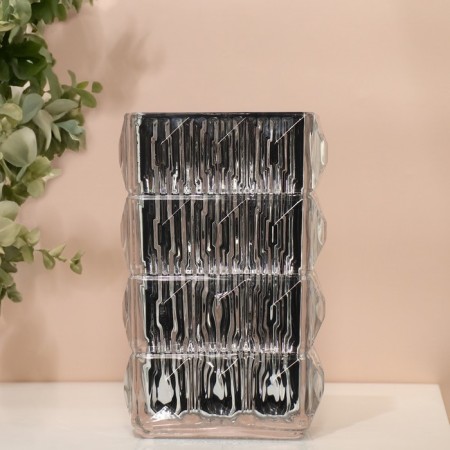 Vase "Monard" made of glass, silver 25*13.5*9.5 cm-6