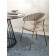 Stefany chair, 515 × 600 × 785 mm, velor, gray color