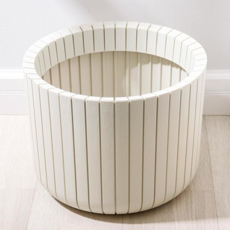 Kashpo "Chateau", 29 l, color white rattan-1