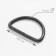 Half a ring for bags, d = 20 mm, thickness - 3 mm, black nickel color