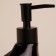 A soap dispenser with a Savanna drop sponge stand, 450 ml, black color