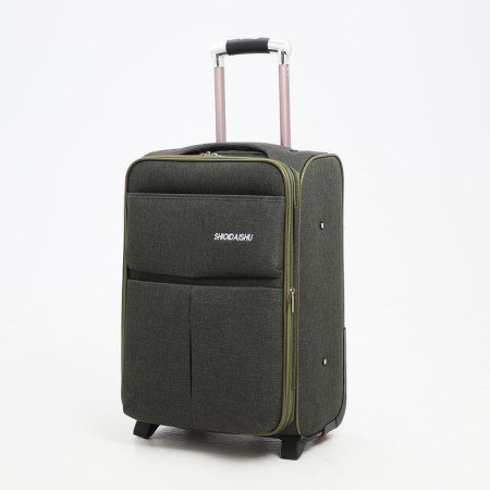 Small suitcase 20 "on lightning, code castle, with extension, khaki color