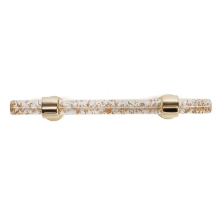 Cappio pk106 bracket handle, m/o 96 mm, d = 12 mm, plastic, color transparent-gold/gold-3