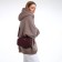 Women's bag over the shoulder Textura, small size, burgundy color