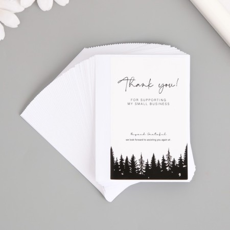 Stick Paper Gratitude "Forest" set 50 pcs 8x5 cm