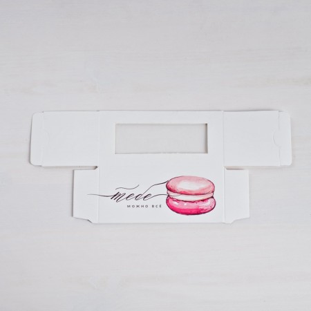 Box for Makarun, confectionery packaging, “you can do everything” 12 x 5.5 x 5.5 cm-4