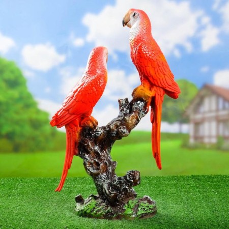 Garden figure "Medium parrots" 15x32x50cm-2
