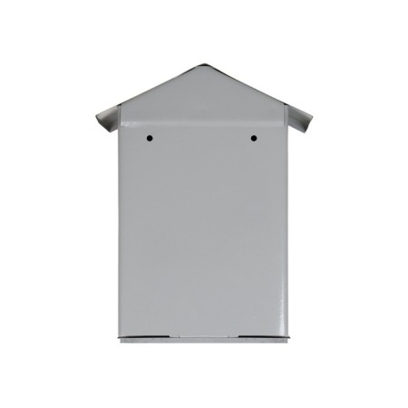 Mail box with a lock, vertical, "house", gray-9