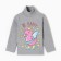 Turtleneck for girls, color gray melange, height 104 cm