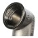 STOUT SFT-0012-000001, 1 ", external/internal thread, nickelled brass