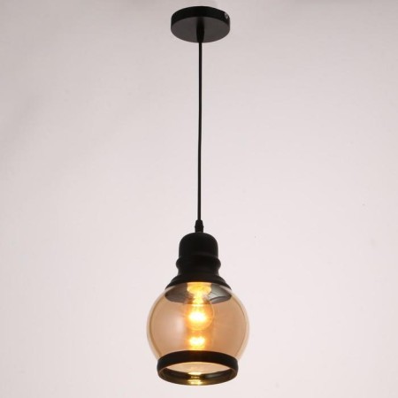 Lamp Bayerlux suspension Bayerlux "Circle" 1x40W E27 Black 14x14x25 cm-1
