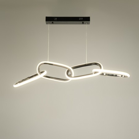 Lamp with PDD "Megan" 4xLED 45W 3000-6000K black chrome 89x18x23-123 cm-1