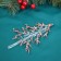 Decoration Christmas tree "Christmas tree shine" 15x9 cm, transparent pink