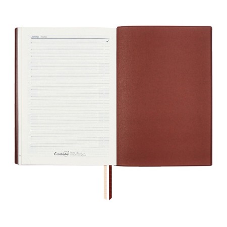 Dated 2025 diary, A5+, 176 sheets of Escalada, soft cover cover, pancake embossing, lies, cream block 70 g/m2, brown-14