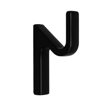 Furniture hook Cappio anemone, one -rod, black