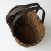 Wicker basket, 28.5 x 23 x h23/38.5 cm, sequoia