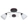 Steel light lamp 50640/2cr+Br WT, 2x60W, E27, 23.5x15x60 cm, brown color
