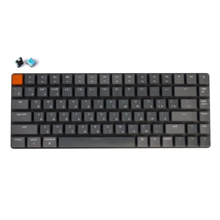 Wireless mechanical ultra -thin keyboard Keychron K3, 84 keys, RGB backlight, b 108244