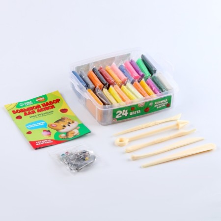 Polymer clay set, 24 colors of 20 g, accessories-2