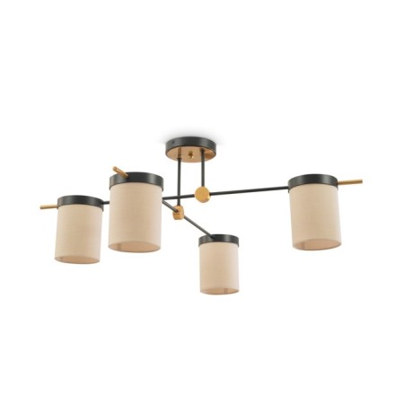 Freya FR5377CL-04B Bogy, 950x950x330 mm ceiling lamp, E14, 4x40W, black color black-2