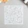 Plastic stencil "Plant pattern" 15x15 cm